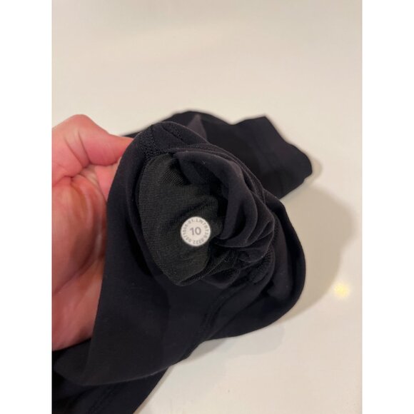 Lululemon Black High-Waisted Womens Athletic Shorts Size 10 Stretchy Comfortable - Picture 6 of 6
